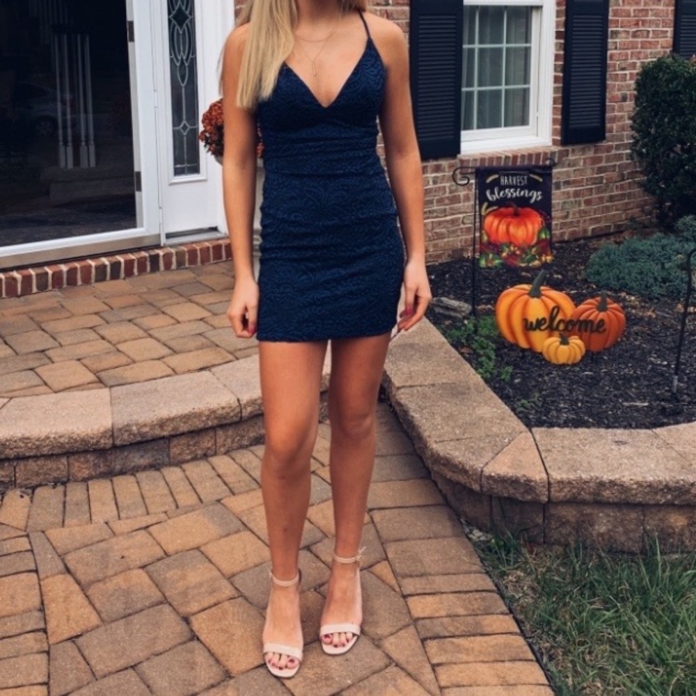 XS navy blue Dress
